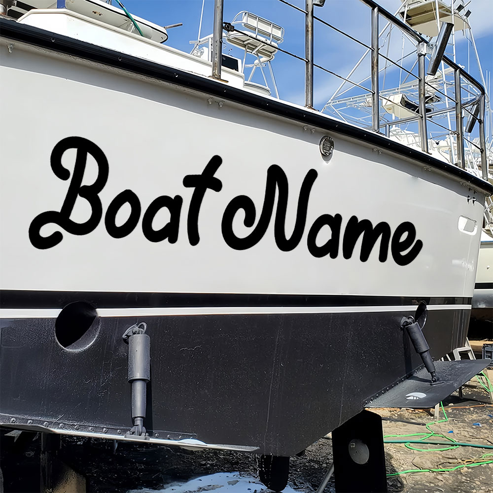 Fishing Boat Trailer - 1 adet tekne çıkartmaları özelleştirilmiş su