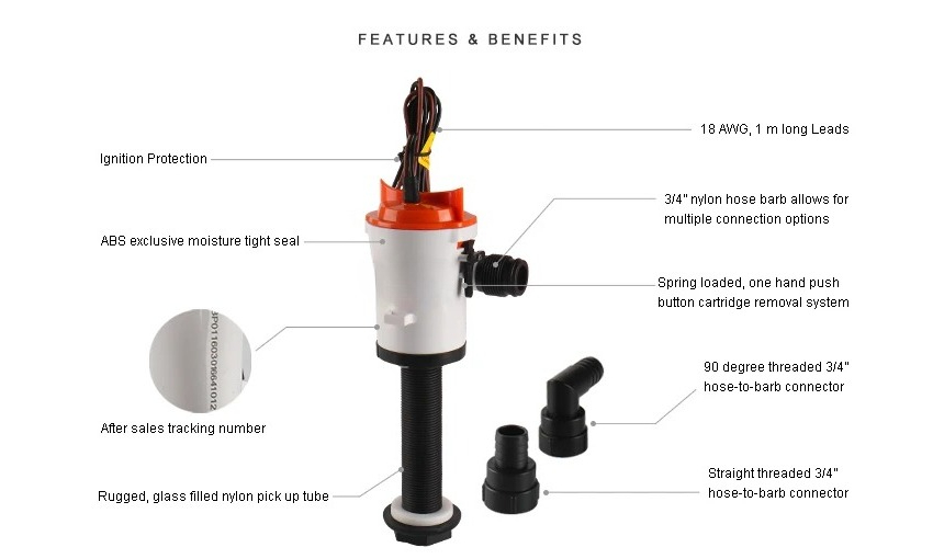 Seaflo 12v DC 350Gph Akvaryum  - Fishing Boat Bilge Pump incelemesi ve fiyatı